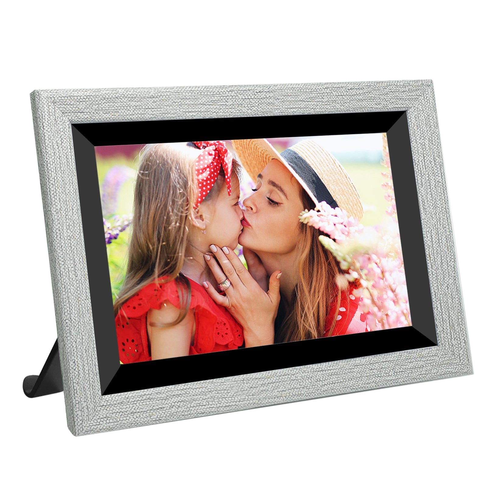 10.1 Inch Display Grey Wood WiFi Digital Photo Frame