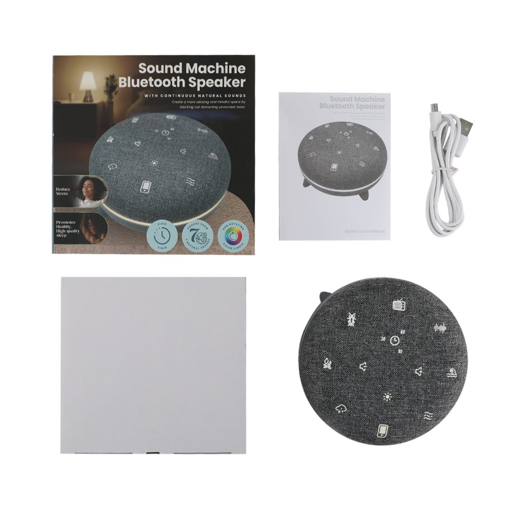 UK Technology Sleep Hub White Noise Machine packaging and contents