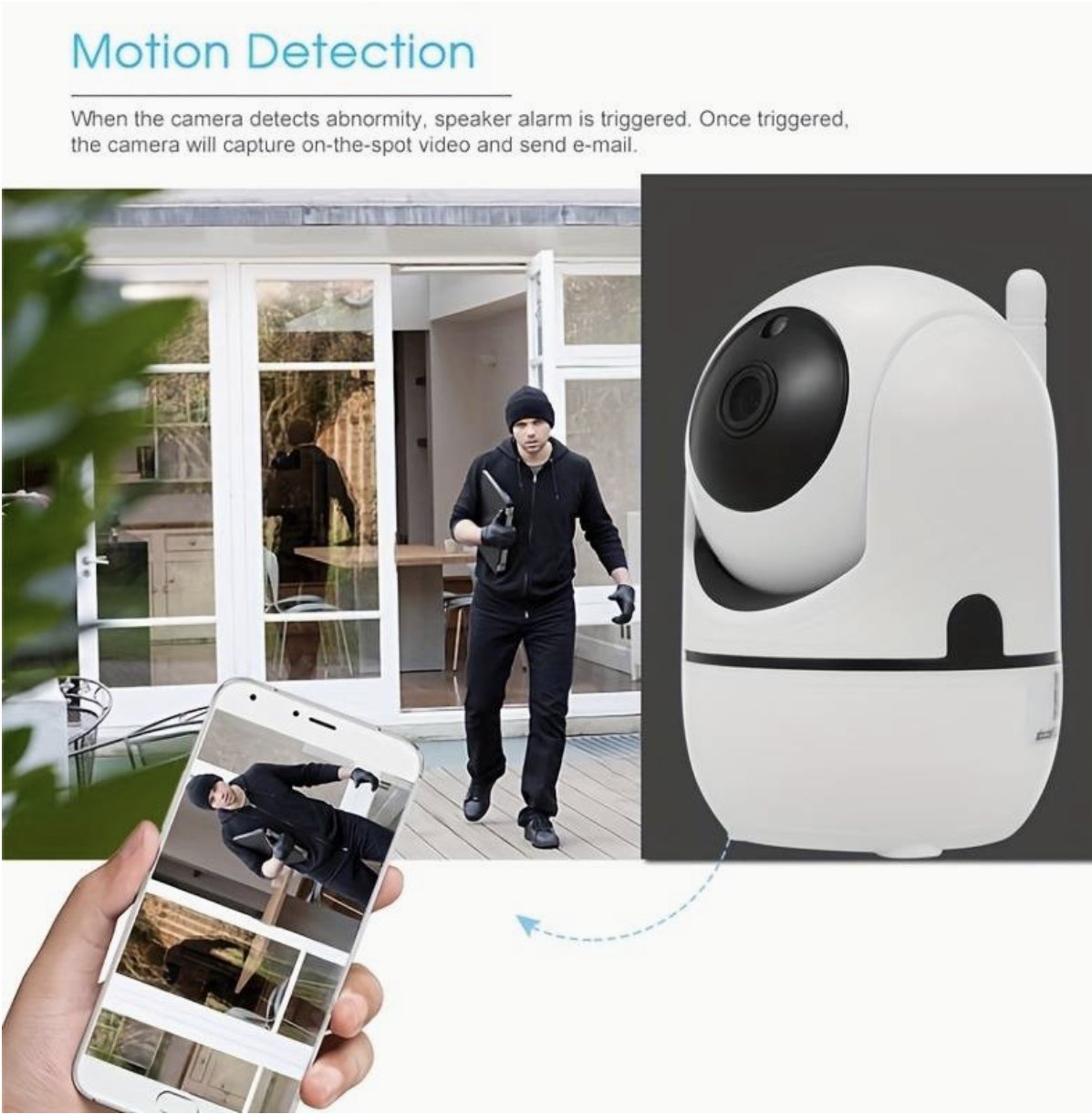 UK Technology Remote Viewing IP Intelligent Camera motion detection feature