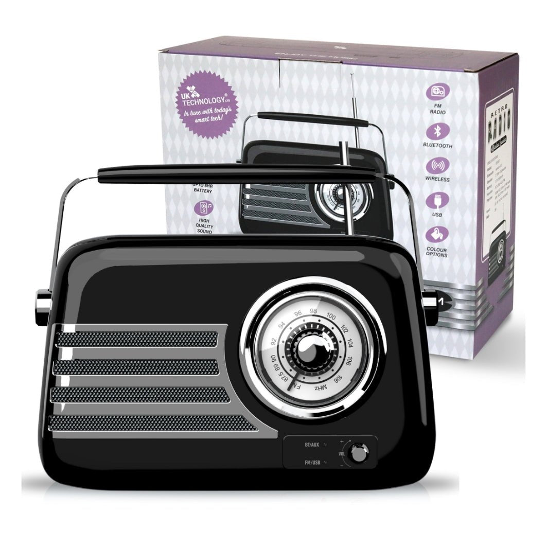 Vintage Retro Radio - Bluetooth & FM