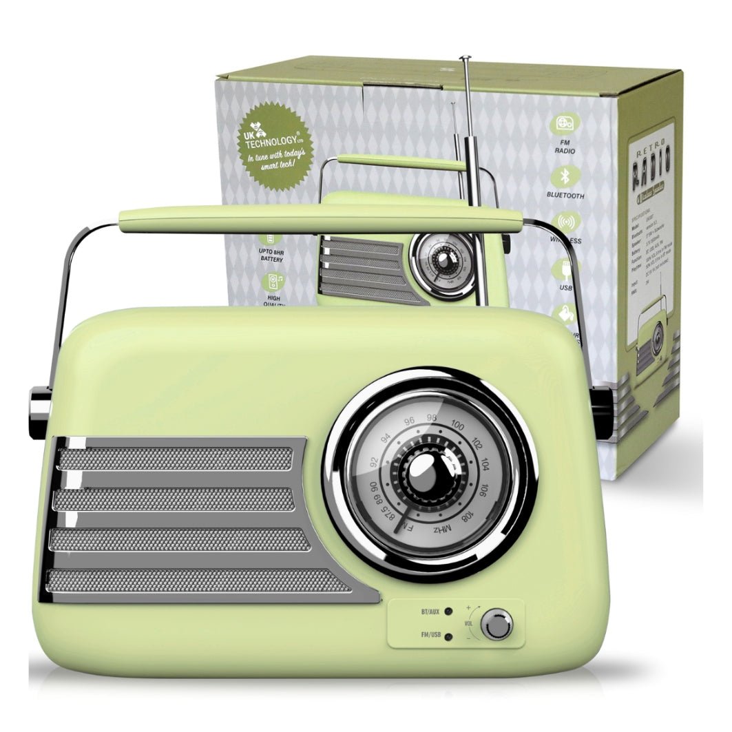 Vintage Retro Radio - Bluetooth & FM