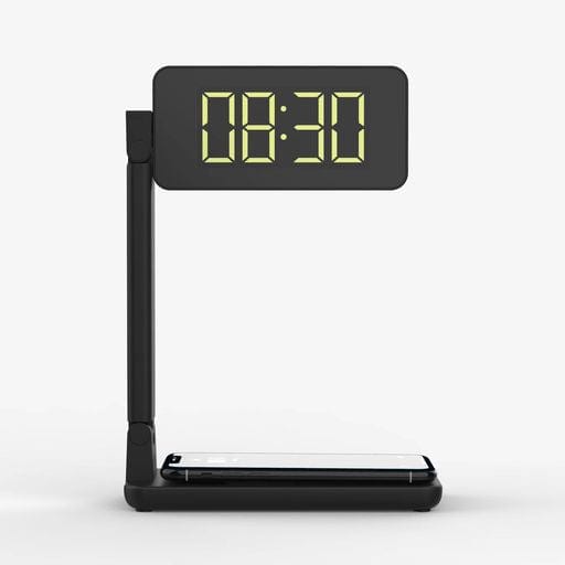 LED Desk Lamp - Night Light, Alarm Clock and Wireless Charger