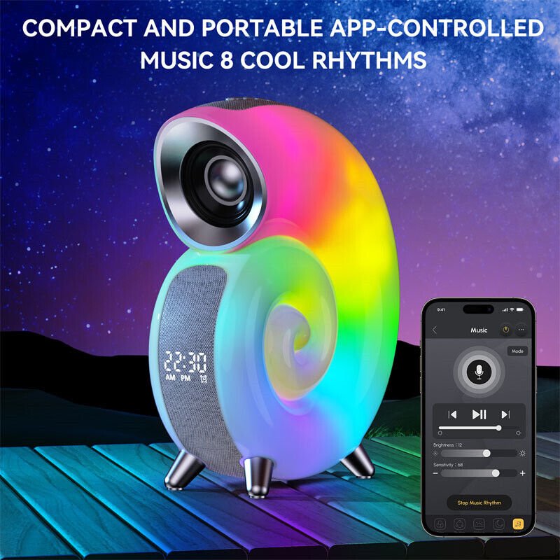 UK Technology Conch Music Lamp music light control which can dance to the rhythm to a song