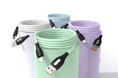 Silicone Tangle-Free Charging Cable - USB-C multi pack
