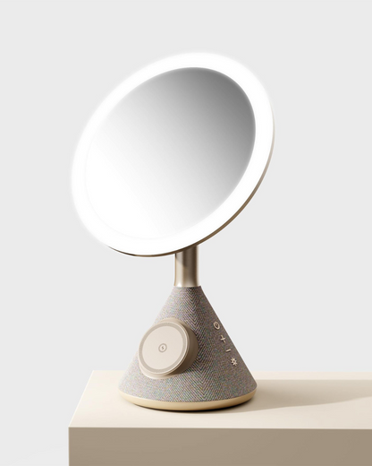 Vanity Mirror - Dimmable LED Light, MagSafe Wireless Charging, 15W Bluetooth Speaker