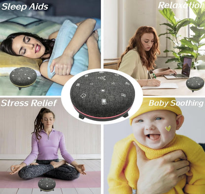 UK Technology Sleep Hub White Noise Machine all different uses in different settings