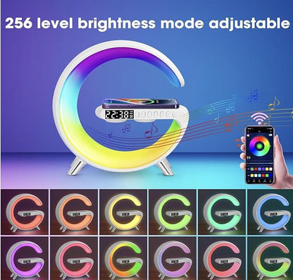 UK Technology G Shaped LED Lamp + Alarm Clock app control with many different colour options
