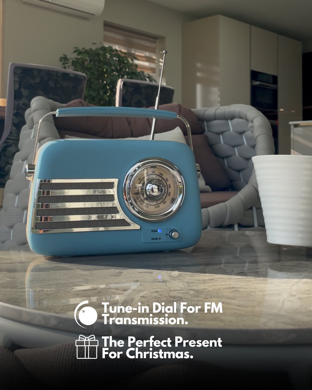 Vintage Retro Radio - Bluetooth &amp; FM