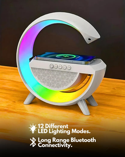 The G Lamp - Wireless charger, Bluetooth Speaker, LED Lamp