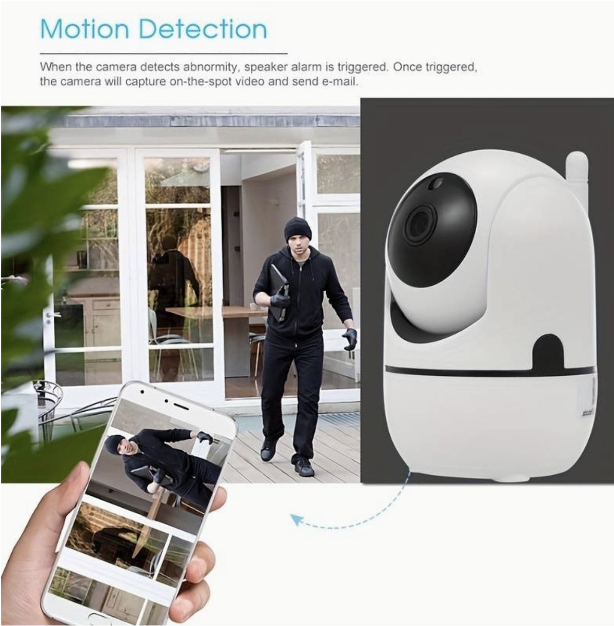 UK Technology Remote Viewing IP Intelligent Camera motion detection feature