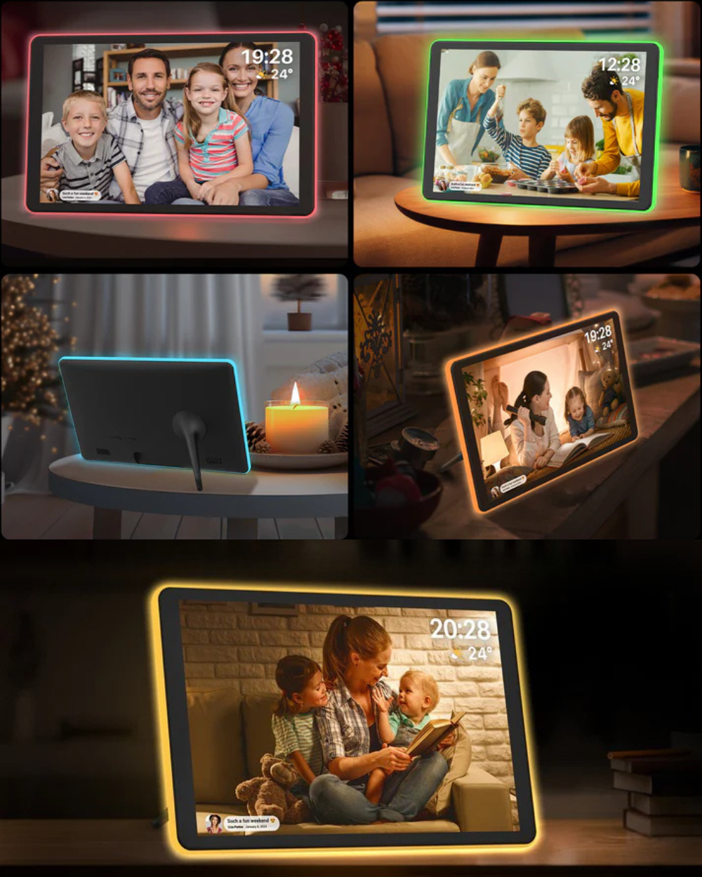 LED Edge Digital Photo Frame - 10.1 Inch Display