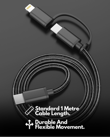 Fast-Charging Cable - Lightning &amp; USB-C