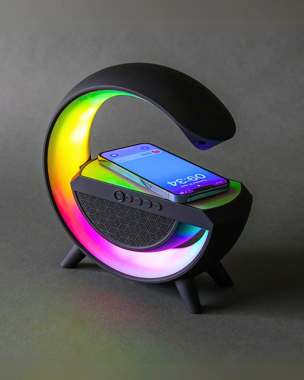 Wireless charger with shops lamp