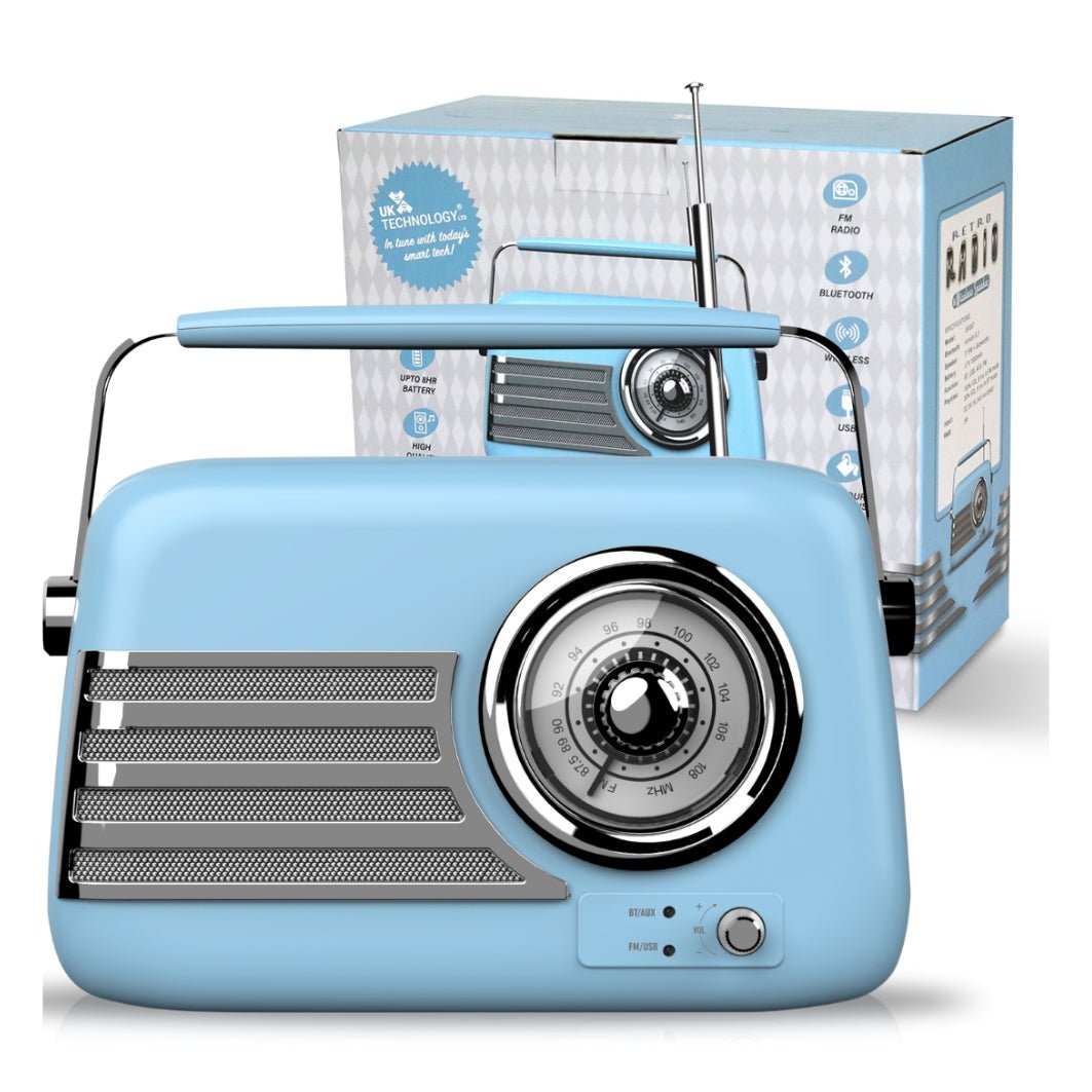 Vintage Retro Radio - Bluetooth &amp; FM