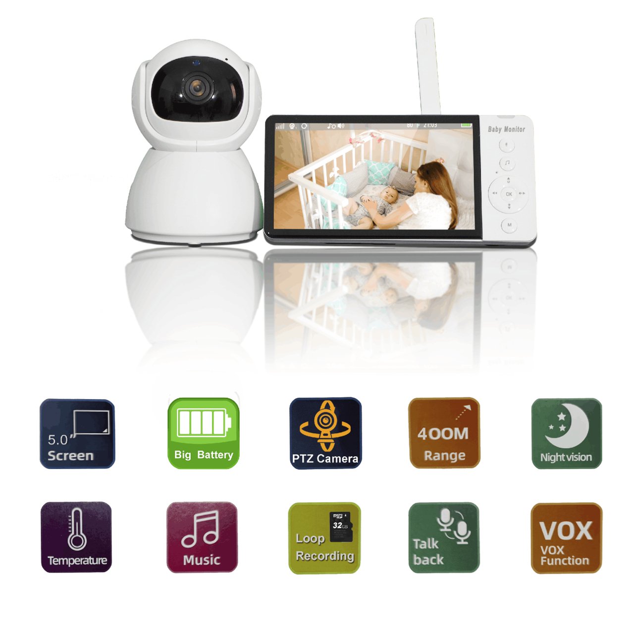 UK Technology Baby Monitor + Camera with features listed below