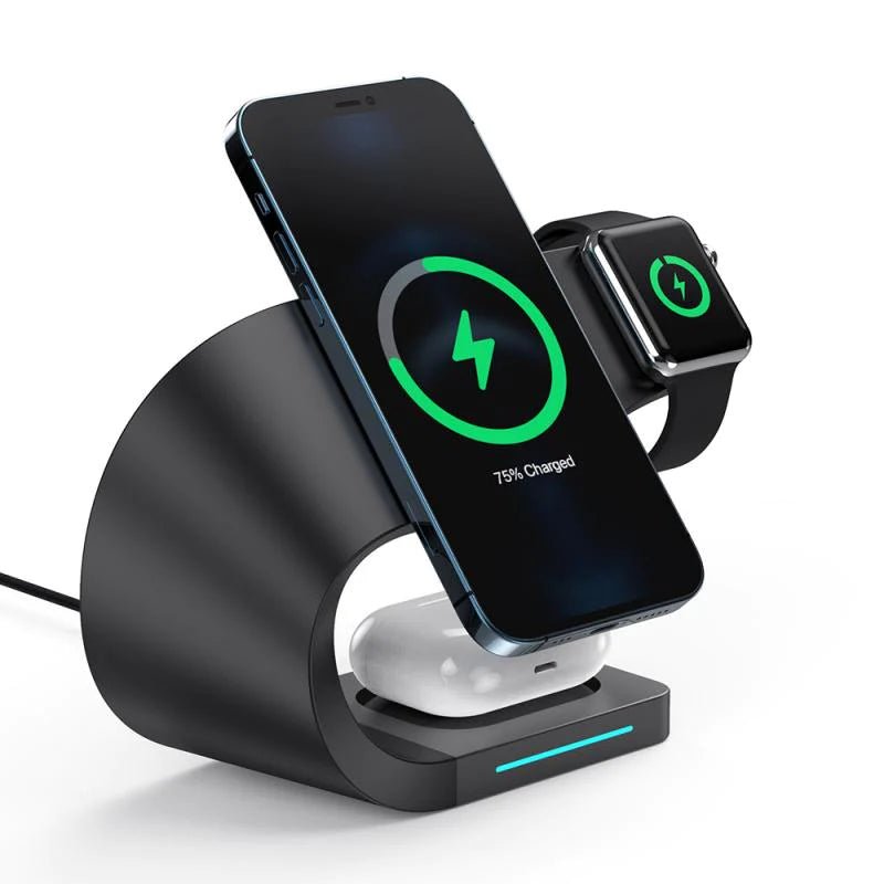 The Curve - 3 in 1 Wireless Charging Station
