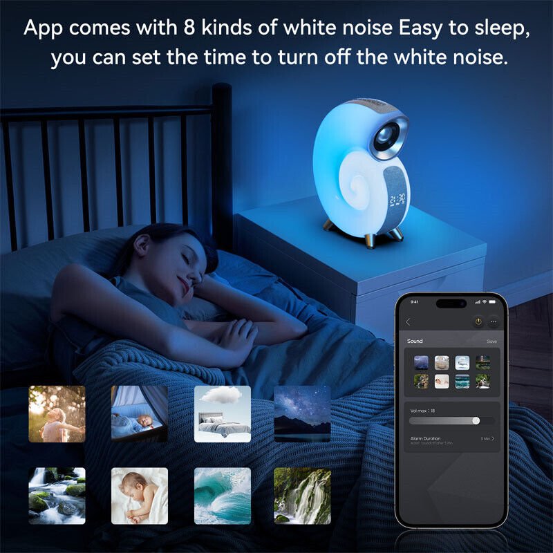 UK Technology Conch Music Lamp white noise and sleep feature